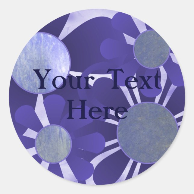 Indigo Flower Stickers (Front)