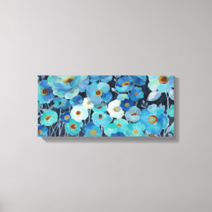 Indigo Flowers Canvas Print