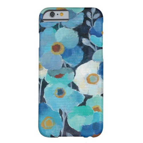 Indigo Flowers Barely There iPhone 6 Case