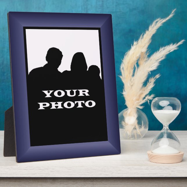 Indigo Frame Your Photo 8 x 10 Vertical Plaque (Side)