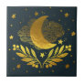 Indigo golden moon ceramic tile