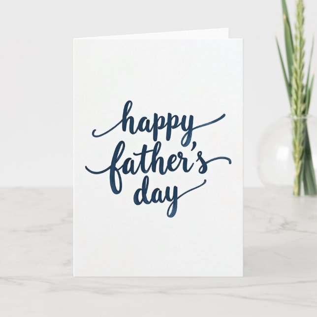 Indigo Hand Lettered Day Card (Front)