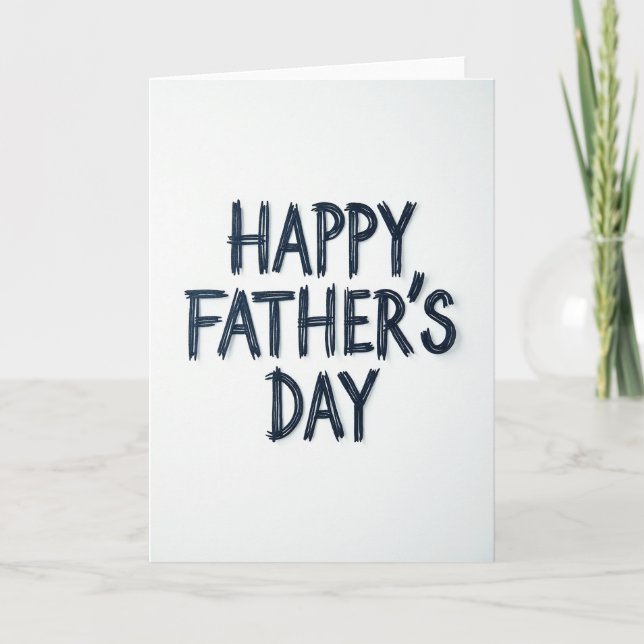 Indigo Happy Fathers Day Card (Front)