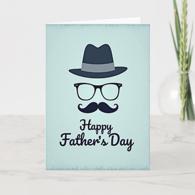 Indigo Hat Fathers Day Card (Front)