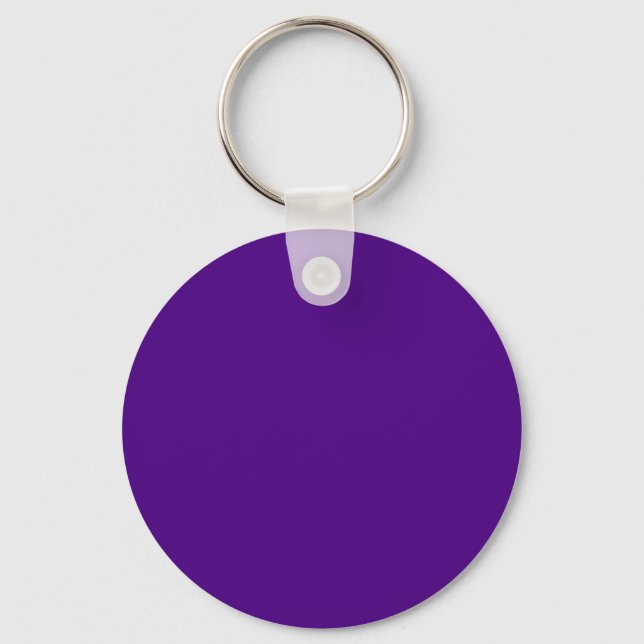 Indigo hex code 4B0082 Keychain (Front)