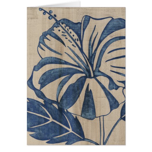 Indigo Hibiscus Cards (Front)