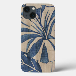 Indigo Hibiscus iPhone 13 Case