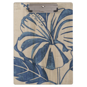 Indigo Hibiscus Clipboard