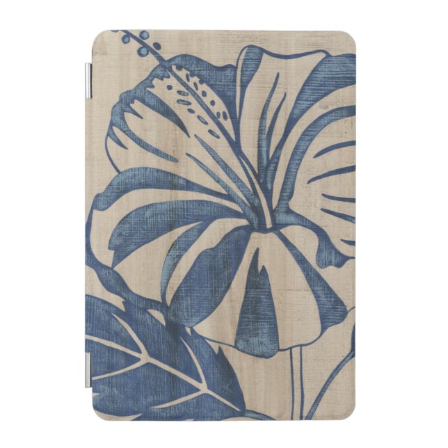 Indigo Hibiscus iPad Mini Cover (Front)