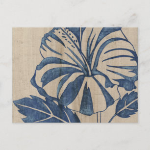 Indigo Hibiscus Postcard