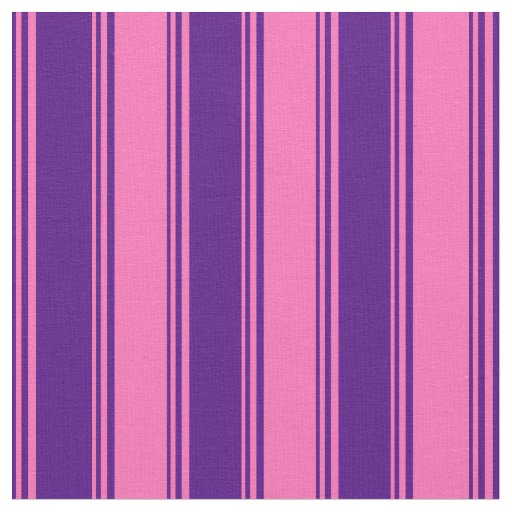 Indigo & Hot Pink Pattern Fabric