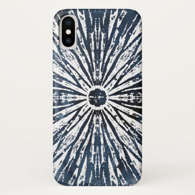 Indigo Ink Radial Motif Case-Mate iPhone Case (Back)