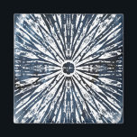 Indigo Ink Radial Motif Magnet<br><div class="desc">Indigo Ink Motif I by June Erica Vess. Radial design created from indigo blue coloring and various geometric shapes.</div>