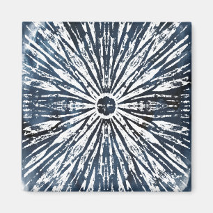 Indigo Ink Radial Motif Magnet