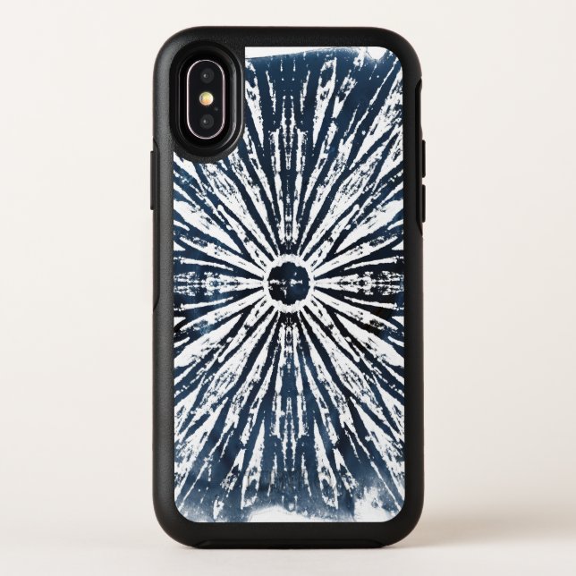 Indigo Ink Radial Motif Otterbox iPhone Case (Back)