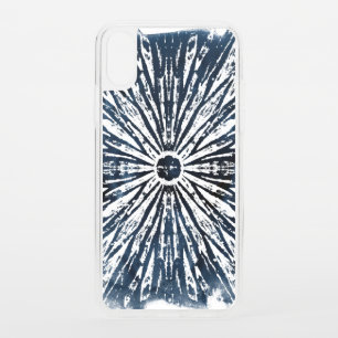 Indigo Ink Radial Motif iPhone XS Case