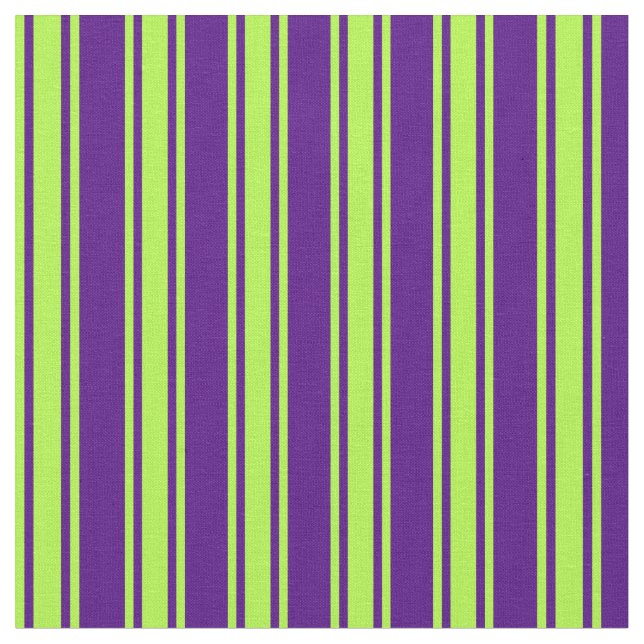 Indigo & Light Green Colored Pattern Fabric (Close Up)