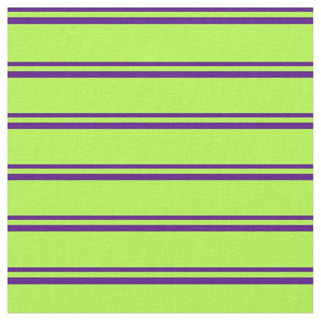 Indigo & Light Green Stripes/Lines Pattern Fabric (Close Up)