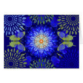 Indigo Mandala Butterfly Card (Front Horizontal)