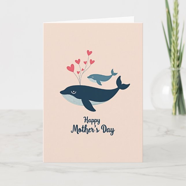 Indigo Marine Love Mother Card (Front)