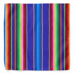  Indigo Mexican Serape Bandana