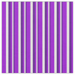 [ Thumbnail: Indigo, Mint Cream & Dark Violet Colored Pattern Fabric ]