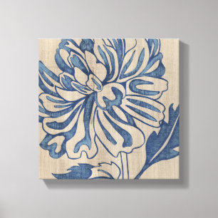 Indigo Mum Canvas Print