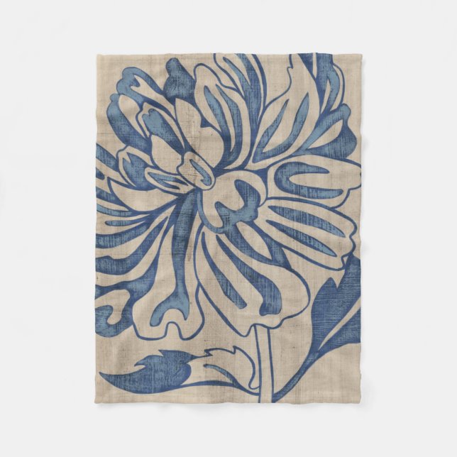 Indigo Mum Fleece Blanket (Front)