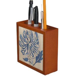 Indigo Mum Pencil Holder