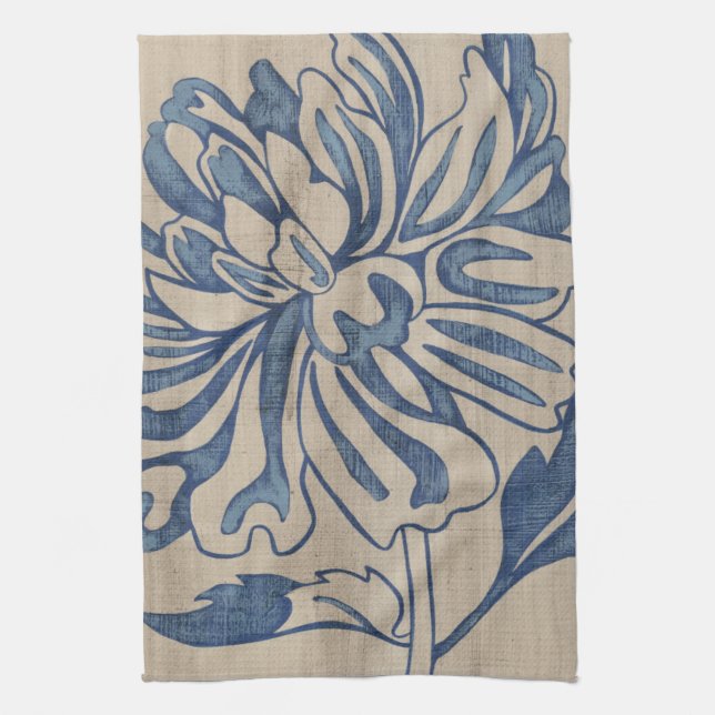 Indigo Mum Towel (Vertical)