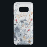 Indigo & Ochre - Watercolor Flowers Uncommon Samsung Galaxy S8 Case<br><div class="desc">Indigo & Ochre II by Victoria Borges. Features watercolor flowers in varying blue tones with accent colors.</div>