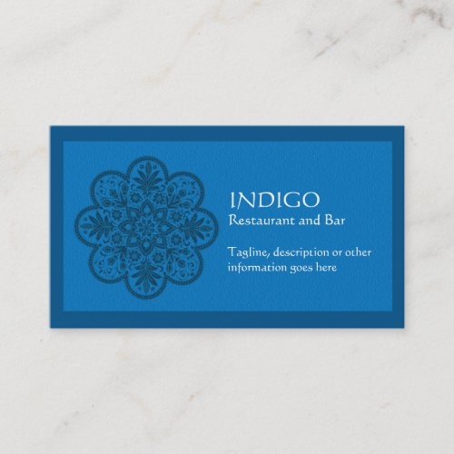 Indigo Ornament Business Card Template