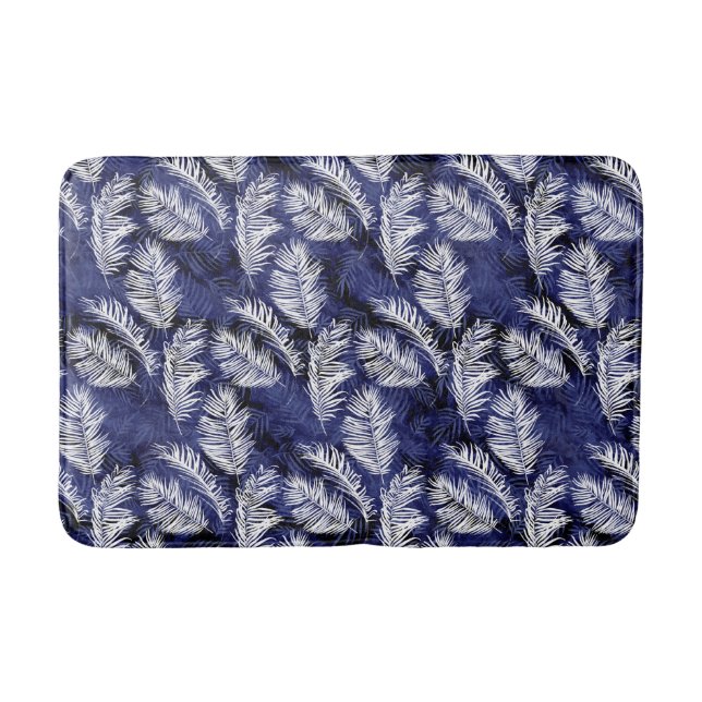 Indigo Palms Bath Mat (Front)