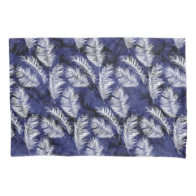 Indigo Palms Pillowcase (Front)