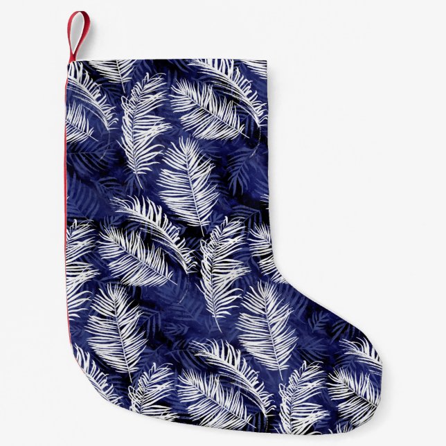 Indigo Palms Small Christmas Stocking (Front)