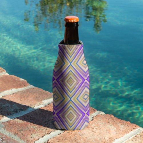 Indigo Purple Alternative Diamond Pattern Bottle Cooler