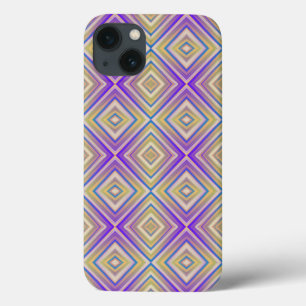 Indigo Purple Alternative Diamond Pattern iPhone 13 Case