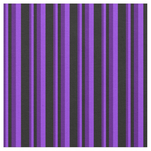 Indigo, Purple, and Black Lines Fabric