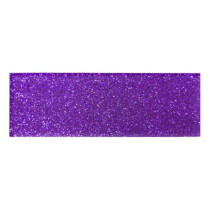 Indigo purple glitter name tag