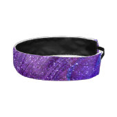 indigo purple glitter peacock feathers athletic headband (Right)