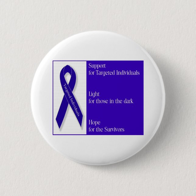 Indigo Ribbon Button (Front)