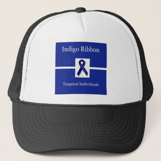 Indigo Ribbon In Celebration Trucker Hat