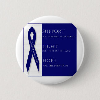 Indigo Ribbon. -Support, Light, Hope. -DBI Button