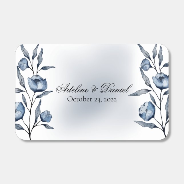 Indigo Romance Wedding Matches (Front)