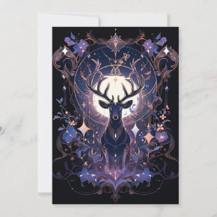 Indigo Rose Gold Christmas Cards - Printable