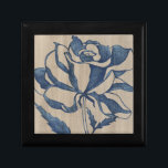 Indigo Rose Keepsake Box<br><div class="desc">Floral</div>