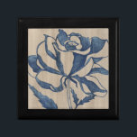 Indigo Rose Keepsake Box<br><div class="desc">Floral</div>