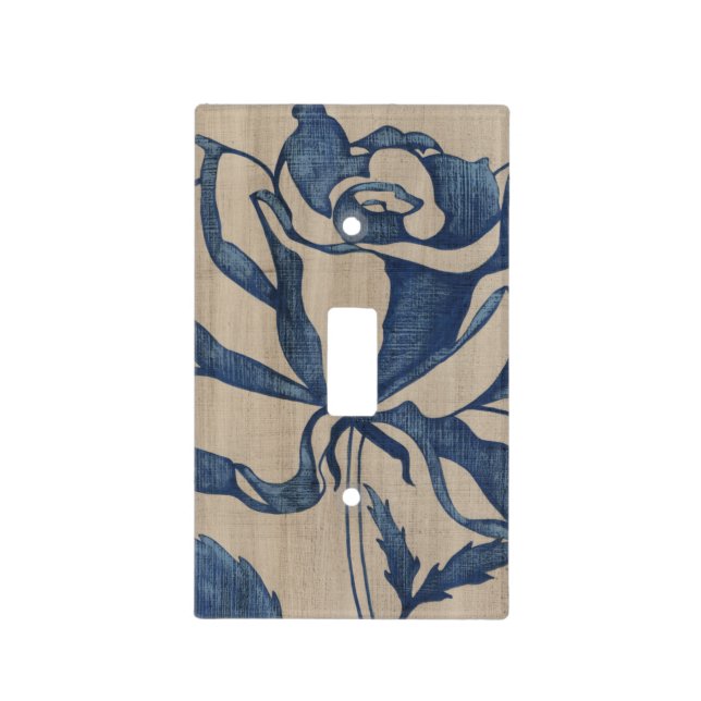 Indigo Rose Light Switch Cover (Front)