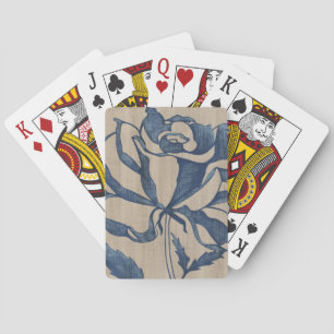 Indigo Rose Poker Cards
