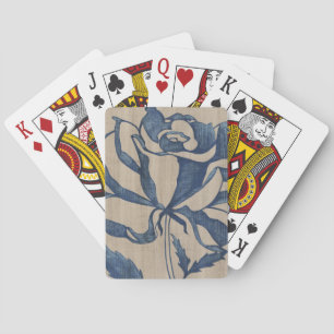 Indigo Rose Poker Cards